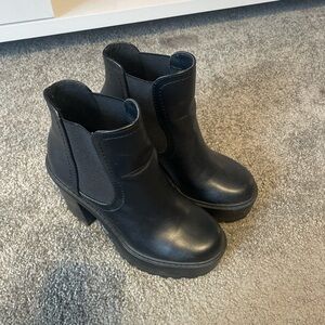 Shein Black High Heel Boots